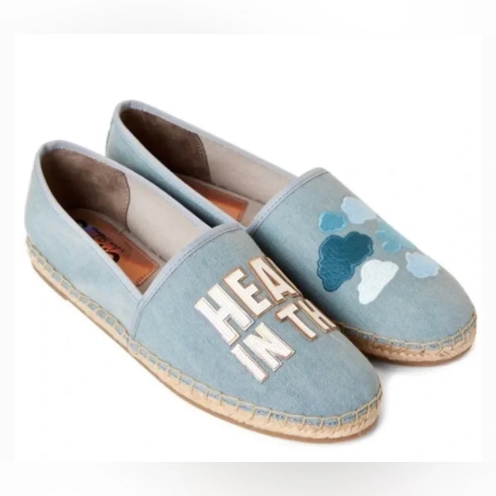Sam Edelman Circus Lenni-31 “Head in the ☁️ “canvas denim slip ons size 8.5